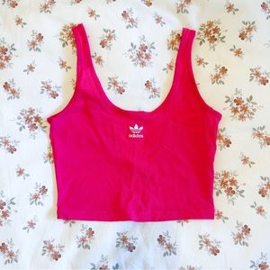 Adidas Hot Pink Cropped Tank